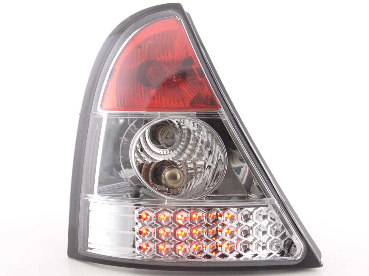LED Rückleuchten Set Renault Clio Typ B 98-01 chrom LED Rückleuchten Set Renault Clio Typ B 98-01 chrom